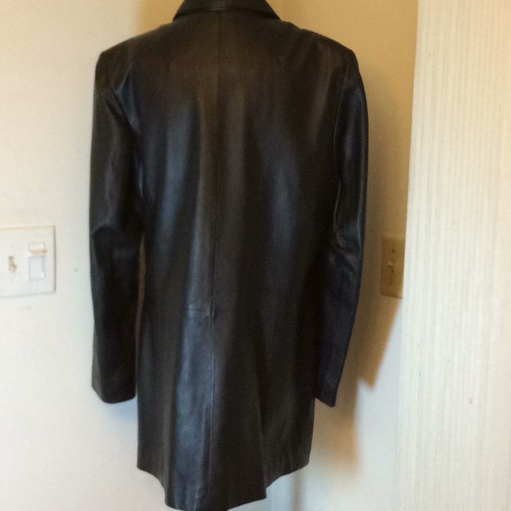 NWOT ANQUM COLLECTIONS BLACK LEATHER JACKET - Picture 5 of 5